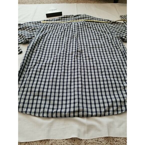 Vintage High Sierra Cotton Blue Plaid LS Shirt with Grey Poly Blend Lining~XXL - Picture 4 of 12